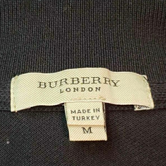 Authentic Burberry Cap Sleeve Polo Shirt size Medium, NWOT - Picture 7 of 9